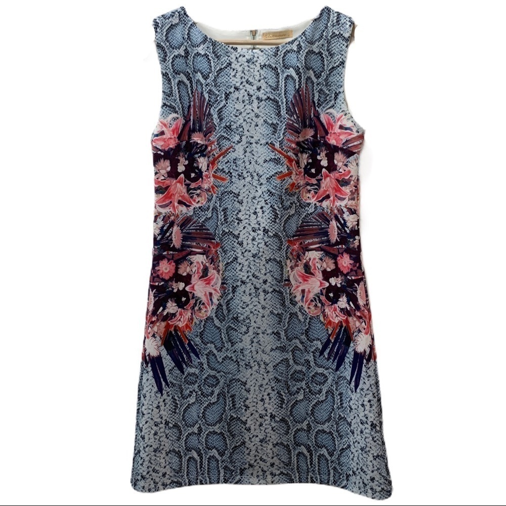 ELISA Immagine Shift Dress Small Sleeveless Unique